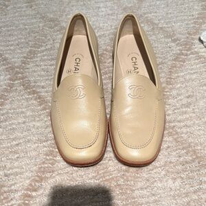 CHANEL Leather Loafers